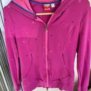 Puma pink hoodie women's